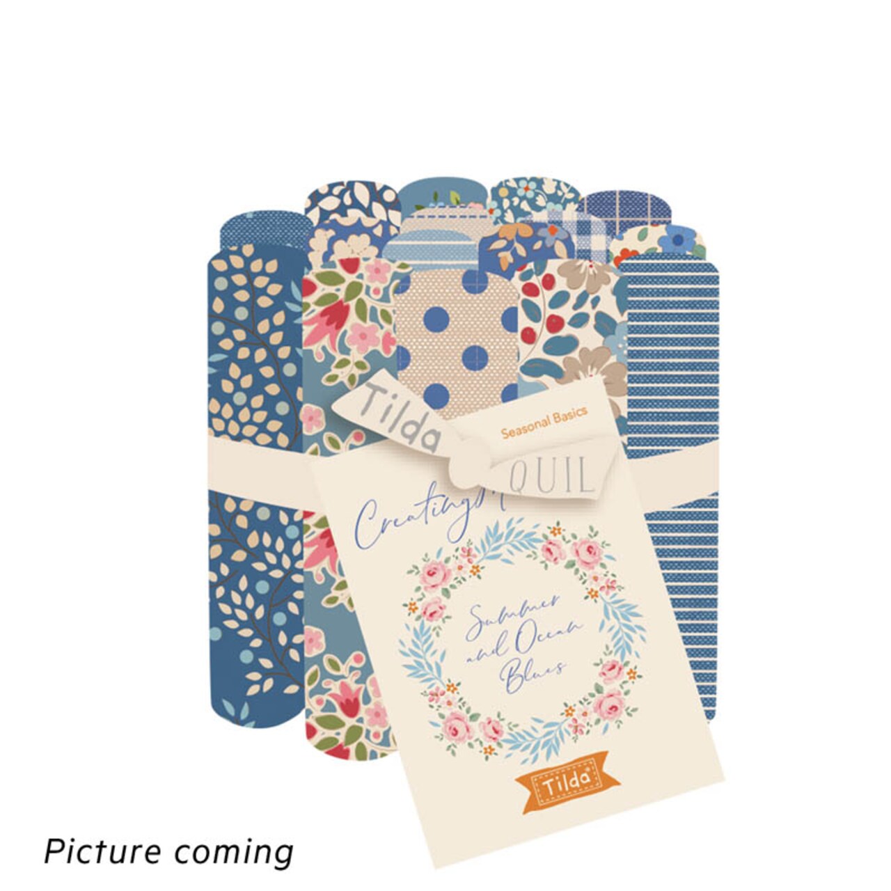 Tilda Fabrics Creating Memories Summer Fat Eight Roll Bundle - 20" x 11" - 100% Cotton